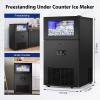 imageCommercial Ice Maker 165 LBS24H Upgraded 15quot Wide Under Counter Ice Maker with 35LBS Ice Capacity Ready in 1120Mins 45PCS Ice Cubes Large Ice Machine Self Clean Stainless Steel Freestanding