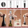 imageElectric Wine Opener Automatic Electric Wine Bottle Opener with Foil Cutter Wine Pourer Vacuum Stopper Rechargeable Wine Corkscrew Remover Gift Set for Wine Lovers Wine Gifts for Women