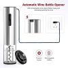 imageElectric Wine Opener Automatic Electric Wine Bottle Opener with Foil Cutter Wine Pourer Vacuum Stopper Rechargeable Wine Corkscrew Remover Gift Set for Wine Lovers Wine Gifts for Women