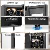 imageTylza 30 Inch Wine and Beverage Refrigerator Dual Zone Wine Beverage Cooler 30quot with French Door Under Counter Wine Beer Fridge BuiltIn or Freestanding Holds 29 Bottles and 110 Cans Black11 12 Bottle Wine Cooler Black