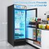 imageTylza 30 Inch Wine and Beverage Refrigerator Dual Zone Wine Beverage Cooler 30quot with French Door Under Counter Wine Beer Fridge BuiltIn or Freestanding Holds 29 Bottles and 110 Cans Black1115 Cu Ft Commercial Display FridgeSingle Door