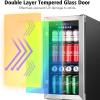 imageTylza 30 Inch Wine and Beverage Refrigerator Dual Zone Wine Beverage Cooler 30quot with French Door Under Counter Wine Beer Fridge BuiltIn or Freestanding Holds 29 Bottles and 110 Cans Black130 Cans