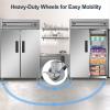 imageTylza 5306L Stainless Steel Upright Freezer 275quot W Solid Single Door Fan Cooling for Commercial Use