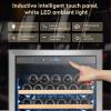 imageTylza 8 Bottle Wine Fridge Wine Cellar with LowE Tempered Glass Door LED Touchscreen Lock Frost Free No Vibration Wine Cooler Refrigerator for Red White Champagne or Sparkling Wine Black24 Wine Cooler 189 Bottles