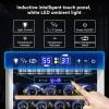 imageTylza 8 Bottle Wine Fridge Wine Cellar with LowE Tempered Glass Door LED Touchscreen Lock Frost Free No Vibration Wine Cooler Refrigerator for Red White Champagne or Sparkling Wine Black24 Wine Beverage CoolerTopBottom Sections