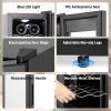 imageTylza 8 Bottle Wine Fridge Wine Cellar with LowE Tempered Glass Door LED Touchscreen Lock Frost Free No Vibration Wine Cooler Refrigerator for Red White Champagne or Sparkling Wine Black10 8 Bottle Wine Cooler Black