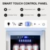 imageTylza Wine and Beverage Refrigerator 24 inch Dual Zone Wine Beverage Cooler Builtin and Freestanding with Seamless Stainless Steel Door Quick Cooling Under Counter Beer Wine refrigerator15 Beverage CoolerGlass Door
