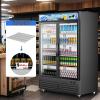 imageTylza Wine and Beverage Refrigerator 24 inch Dual Zone Wine Beverage Cooler Builtin and Freestanding with Seamless Stainless Steel Door Quick Cooling Under Counter Beer Wine refrigerator413 Cu Ft Commercial Display Fridge2 Door Black
