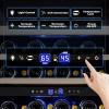 imageTylza Wine and Beverage Refrigerator 24 inch Dual Zone Wine Beverage Cooler Builtin and Freestanding with Seamless Stainless Steel Door Quick Cooling Under Counter Beer Wine refrigerator24 Wine Cooler Dual Zone