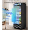 imageTylza Wine and Beverage Refrigerator 24 inch Dual Zone Wine Beverage Cooler Builtin and Freestanding with Seamless Stainless Steel Door Quick Cooling Under Counter Beer Wine refrigerator212 Cu Ft Commercial Display Fridge1 Door Black