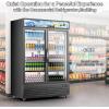imageTylza Wine and Beverage Refrigerator 24 inch Dual Zone Wine Beverage Cooler Builtin and Freestanding with Seamless Stainless Steel Door Quick Cooling Under Counter Beer Wine refrigerator413 Cu Ft Commercial Display Fridge2 Door Black