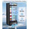 imageTylza Wine and Beverage Refrigerator 24 inch Dual Zone Wine Beverage Cooler Builtin and Freestanding with Seamless Stainless Steel Door Quick Cooling Under Counter Beer Wine refrigerator212 Cu Ft Commercial Display Fridge1 Door Black