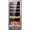 imageTylza 30 Inch Wine and Beverage Refrigerator Dual Zone Wine Beverage Cooler 30quot with French Door Under Counter Wine Beer Fridge BuiltIn or Freestanding Holds 29 Bottles and 110 Cans Black88L Cooler