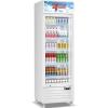 13.52 Cu Ft Commercial Display Fridge-1 Door White