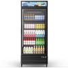 21.2 Cu Ft Commercial Display Fridge-1 Door Black