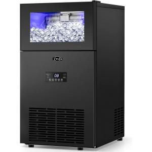imageTAZPI Commercial Ice Maker 160 LBS24H 15quot Wide Under Counter Ice Maker with 35LBS Ice Storage Capacity Commercial Ice Machine 63Pcs Clear Ice Cubes Builtin or Freestanding Large Ice Machine
