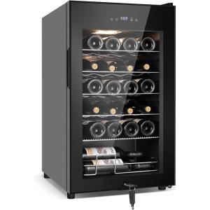 imageTylza 30 Inch Wine and Beverage Refrigerator Dual Zone Wine Beverage Cooler 30quot with French Door Under Counter Wine Beer Fridge BuiltIn or Freestanding Holds 29 Bottles and 110 Cans Black17 24 Bottle Wine Cooler Black