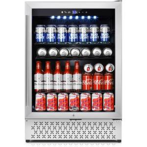 imageTylza 30 Inch Wine and Beverage Refrigerator Dual Zone Wine Beverage Cooler 30quot with French Door Under Counter Wine Beer Fridge BuiltIn or Freestanding Holds 29 Bottles and 110 Cans Black24 Beverage Cooler Glass Door