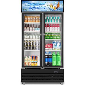 imageTylza 8 Bottle Wine Fridge Wine Cellar with LowE Tempered Glass Door LED Touchscreen Lock Frost Free No Vibration Wine Cooler Refrigerator for Red White Champagne or Sparkling Wine Black281 Cu Ft Commercial Display FridgeDouble Door