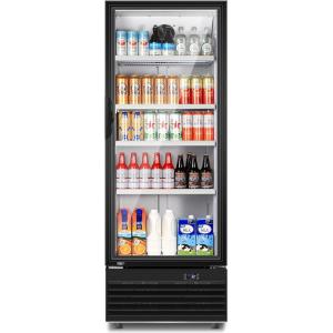 imageTylza Wine and Beverage Refrigerator 24 inch Dual Zone Wine Beverage Cooler Builtin and Freestanding with Seamless Stainless Steel Door Quick Cooling Under Counter Beer Wine refrigerator350L Commercial Display FridgeSingle Door
