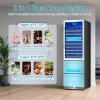 imageTylza Outdoor Refrigerator 24 Inch Wide Stainless Steel Beverage Refrigerator 176 Can for Undercounter Builtin or Freestanding for Home and Patio Water Proof Fast Cooling Low Noise 3765 FStainless Steel