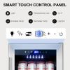 imageTylza Outdoor Refrigerator 24 Inch Wide Stainless Steel Beverage Refrigerator 176 Can for Undercounter Builtin or Freestanding for Home and Patio Water Proof Fast Cooling Low Noise 3765 FWhite