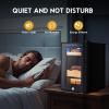 imageTylza 35L Humidor Cabinet 300 Counts Electric Humidors with Humidity amp Temperature Control Removable Spanish Cedar Wood Drawer LED Light Touch Control Humidors with Safety Lock Gift for Men25L