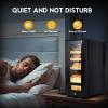 imageTylza 35L Humidor Cabinet 300 Counts Electric Humidors with Humidity amp Temperature Control Removable Spanish Cedar Wood Drawer LED Light Touch Control Humidors with Safety Lock Gift for Men35L