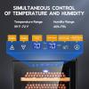 imageTylza 35L Humidor Cabinet 300 Counts Electric Humidors with Humidity amp Temperature Control Removable Spanish Cedar Wood Drawer LED Light Touch Control Humidors with Safety Lock Gift for Men70L