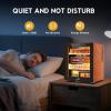 imageTylza 35L Humidor Cabinet 300 Counts Electric Humidors with Humidity amp Temperature Control Removable Spanish Cedar Wood Drawer LED Light Touch Control Humidors with Safety Lock Gift for Men50L Leather