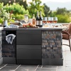image:imageTylza 15 Inch Wine Fridge 30 Bottles Dual Zone Wine Cooler Refrigerator Undercounter or Freestanding 4065F Wine Cabinet with Tempered Glass Door Wine Cooler for Home Kitchen Bar24 Outdoor Dual Drawers Cooler Black
