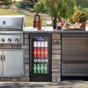 image:imageTylza 15 Inch Wine Fridge 30 Bottles Dual Zone Wine Cooler Refrigerator Undercounter or Freestanding 4065F Wine Cabinet with Tempered Glass Door Wine Cooler for Home Kitchen Bar15 Beverage Cooler BlackGlass Door