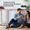 image:imageTylza 15 Inch Wine Fridge 30 Bottles Dual Zone Wine Cooler Refrigerator Undercounter or Freestanding 4065F Wine Cabinet with Tempered Glass Door Wine Cooler for Home Kitchen Bar15 Outdoor Beverage Cooler
