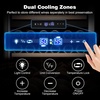 image:imageTylza 15 Inch Wine Fridge 30 Bottles Dual Zone Wine Cooler Refrigerator Undercounter or Freestanding 4065F Wine Cabinet with Tempered Glass Door Wine Cooler for Home Kitchen Bar24 Wine Cooler 180 Bottles Dual Zone