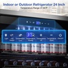 image:imageTylza 15 Inch Wine Fridge 30 Bottles Dual Zone Wine Cooler Refrigerator Undercounter or Freestanding 4065F Wine Cabinet with Tempered Glass Door Wine Cooler for Home Kitchen Bar24 Outdoor Beverage Cooler