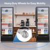 image:imageTylza Wine Fridge 15 30 Bottles Wine Cooler Refrigerator Undercounter or Freestanding Removable Shelves 4065F Wine Cabinet with Double Glass Door Wine Cooler for Home Kitchen Bar350L Commercial Display FridgeSingle Door
