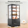 image:imageTylza Wine Fridge 15 30 Bottles Wine Cooler Refrigerator Undercounter or Freestanding Removable Shelves 4065F Wine Cabinet with Double Glass Door Wine Cooler for Home Kitchen Bar27 CuFt Display Case