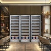 image:imageTylza Wine Fridge 15 30 Bottles Wine Cooler Refrigerator Undercounter or Freestanding Removable Shelves 4065F Wine Cabinet with Double Glass Door Wine Cooler for Home Kitchen Bar24 Wine Cooler 154 Bottles
