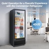 image:imageTylza Wine Fridge 15 30 Bottles Wine Cooler Refrigerator Undercounter or Freestanding Removable Shelves 4065F Wine Cabinet with Double Glass Door Wine Cooler for Home Kitchen Bar350L Commercial Display FridgeSingle Door