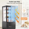 image:imageTylza Wine Fridge 15 30 Bottles Wine Cooler Refrigerator Undercounter or Freestanding Removable Shelves 4065F Wine Cabinet with Double Glass Door Wine Cooler for Home Kitchen Bar27 CuFt Display Case