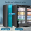 image:imageTylza Wine Fridge 15 30 Bottles Wine Cooler Refrigerator Undercounter or Freestanding Removable Shelves 4065F Wine Cabinet with Double Glass Door Wine Cooler for Home Kitchen Bar72 Cu Ft BlackDouble Door