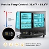 image:imageTylza Wine Fridge 15 30 Bottles Wine Cooler Refrigerator Undercounter or Freestanding Removable Shelves 4065F Wine Cabinet with Double Glass Door Wine Cooler for Home Kitchen Bar35 CuFt Display Case