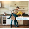 image:imageTylza Wine Fridge 15 30 Bottles Wine Cooler Refrigerator Undercounter or Freestanding Removable Shelves 4065F Wine Cabinet with Double Glass Door Wine Cooler for Home Kitchen Bar15 Wine Cooler Dual Zone