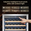 image:imageTylza Wine Fridge 15 30 Bottles Wine Cooler Refrigerator Undercounter or Freestanding Removable Shelves 4065F Wine Cabinet with Double Glass Door Wine Cooler for Home Kitchen Bar24 Wine Cooler 154 Bottles
