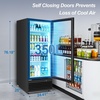 image:imageTylza Wine Fridge 15 30 Bottles Wine Cooler Refrigerator Undercounter or Freestanding Removable Shelves 4065F Wine Cabinet with Double Glass Door Wine Cooler for Home Kitchen Bar350L Commercial Display FridgeSingle Door