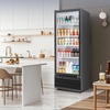 image:imageTylza Wine Fridge 15 30 Bottles Wine Cooler Refrigerator Undercounter or Freestanding Removable Shelves 4065F Wine Cabinet with Double Glass Door Wine Cooler for Home Kitchen Bar350L Commercial Display FridgeSingle Door