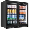 image:imageTylza Wine Fridge 15 30 Bottles Wine Cooler Refrigerator Undercounter or Freestanding Removable Shelves 4065F Wine Cabinet with Double Glass Door Wine Cooler for Home Kitchen Bar72 Cu Ft BlackDouble Door