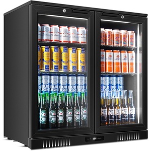 image:imageTylza Wine Fridge 15 30 Bottles Wine Cooler Refrigerator Undercounter or Freestanding Removable Shelves 4065F Wine Cabinet with Double Glass Door Wine Cooler for Home Kitchen Bar72 Cu Ft BlackDouble Door