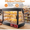 image:imageTylza 26 Commercial Food Warmer Display Case 3Tier Electric Countertop Pizza Warmer wLED Lighting Adjustable Removable Shelves Glass Door 1200W for Restaurant Buffet Pretzel WarmerBlack