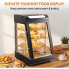 image:imageTylza 26 Commercial Food Warmer Display Case 3Tier Electric Countertop Pizza Warmer wLED Lighting Adjustable Removable Shelves Glass Door 1200W for Restaurant Buffet Pretzel WarmerBlack